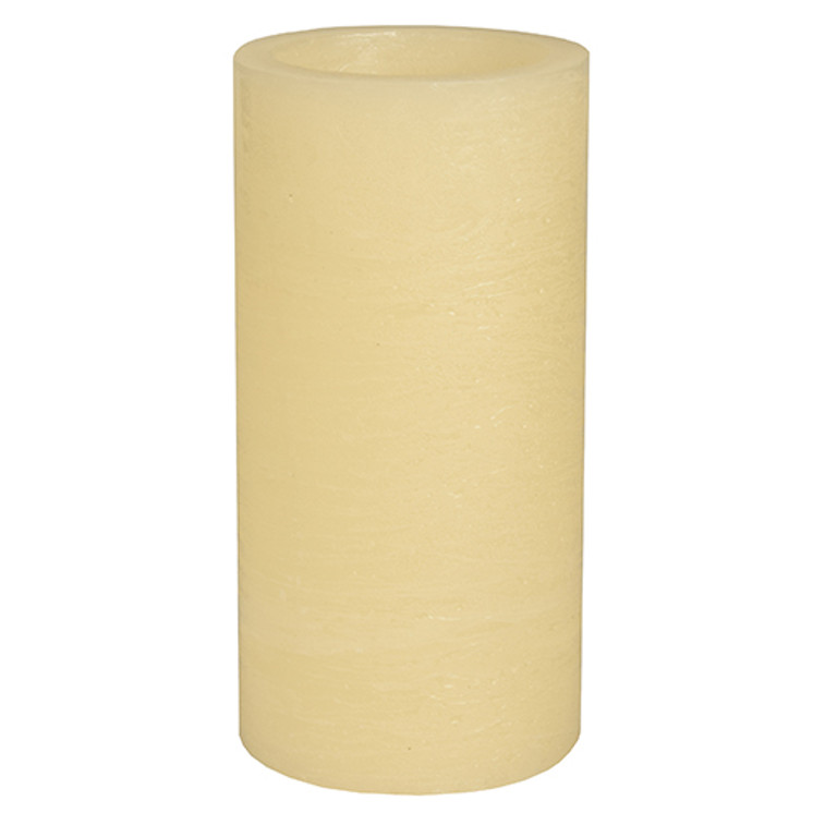 Papstar - Rustic LED Pillar 200mm Cream