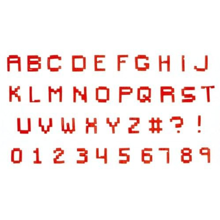 FMM - Pixel Alphabet and Number Set (2cm Upper Case)