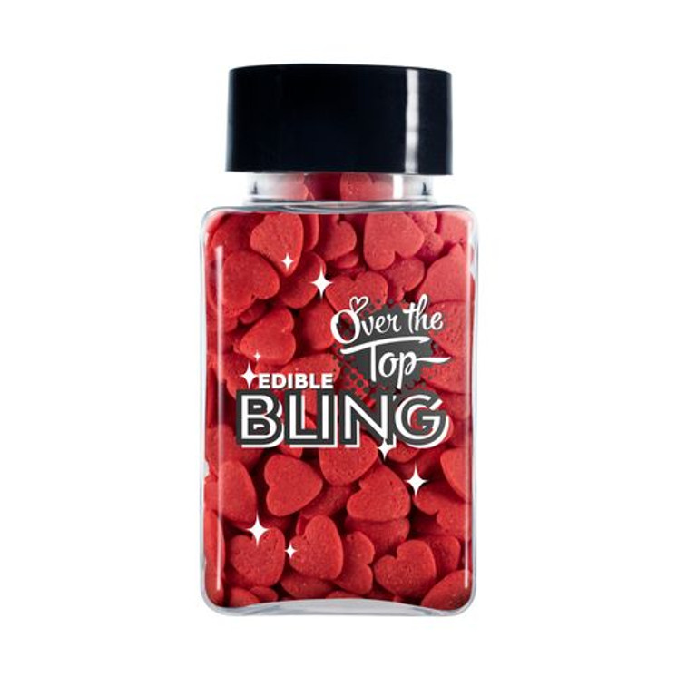  Over The Top - Edible  Bling  LOVE HEARTS  (55g)