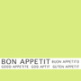 Papstar - Napkins, 3-ply 1/4 fold 33 cm x 33 cm Lime Green "Bon Appetit"(30pk)