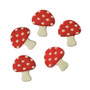 Papstar - Decoration Accessories  red and White "Funghi"