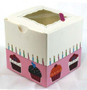 1 hole cupcake box  9 x 9 x 9 