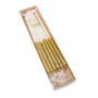 GOLD GLITTER  Dipped Cake  Candles (  Pack of 12  ) (15cm)