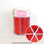  6 Cavity Jar Jimmies/Sequins/Sanding Sugar RED (200g)