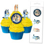  BLUEY| Edible Wafer Cupcake Toppers  | 16 piece pack