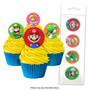 SUPER MARIO BROS Edible Wafer Cupcake Toppers  | 16 piece pack