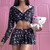 Be My Simp Kitty Crop Jacket + Pleated Skirt Set