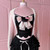 Dreamland Kitty Bow Lace Cami Top (Black)