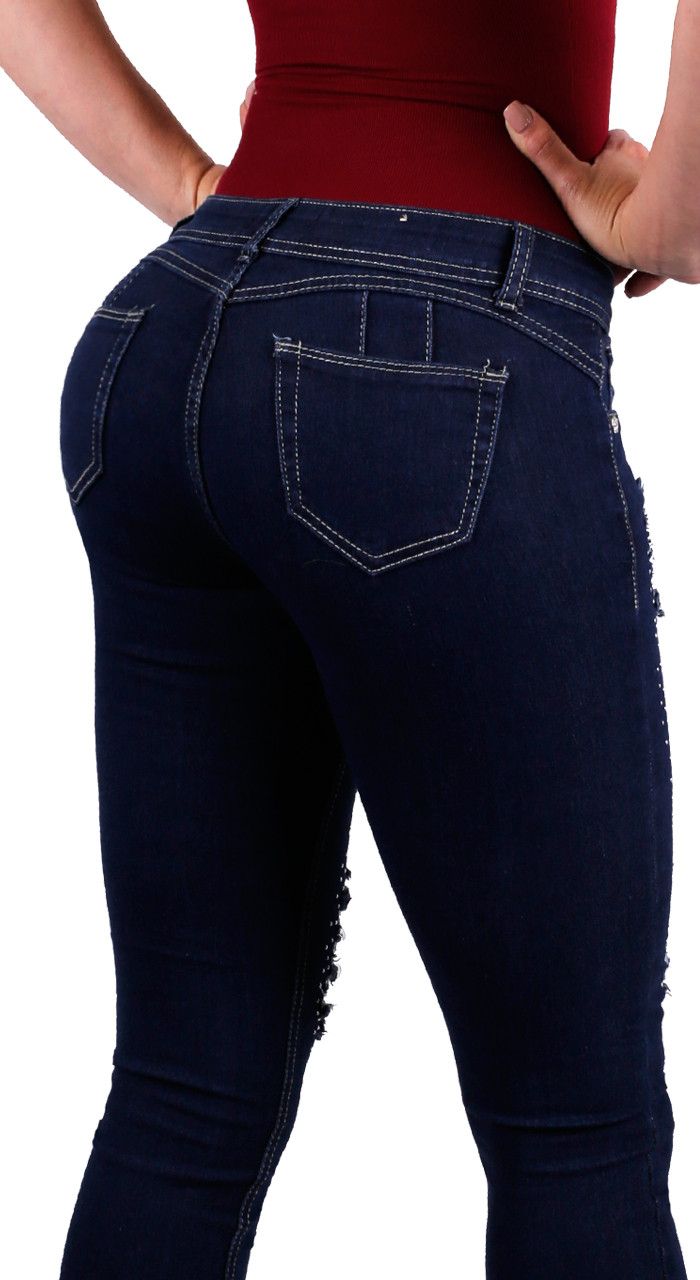 Jeans disponible PRECIO 12$ SS S y M L XL Jeans corte alto Tela 100% strech  Excelente calidad Efecto faja Saca pompis Somos…