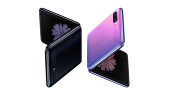 Samsung Galaxy Z Flip F700F Black/Purple  6.7" foldable screen 8GB/256GB Phone