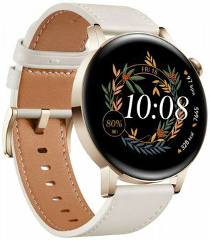 HUAWEI Watch GT3 1.32" 42mm Gold Stainless Steel MIL-B19 Smart Watch