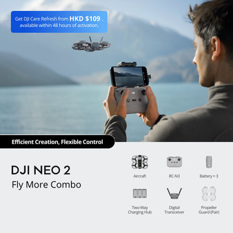 DJI Neo 2 Fly More Combo With RC-N3 Remote Controller 2 Extra Batteries