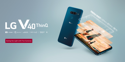 ​LG V40 ThinQ Dual Sim 128GB 6GB 6.4" QHD+ OLED FIVE CAMERAS IP68 Phone International Version OPEN BOX(Unboxing)