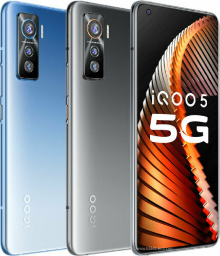 vivo iQOO 5 5G 6.56" 128GB 256GB 50MP Snapdragon 865 Octa Core Phone