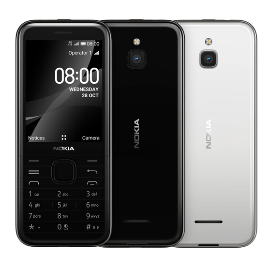 Nokia 8000 4G Dual SIM 2.8" Snapdragon 210 FM radio Phone