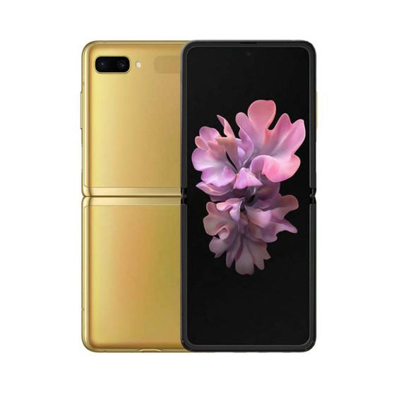 Samsung Galaxy Z Flip F700F Gold 6.7" foldable screen 256GB Phone