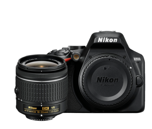Nikon D3500 Kit with AF-P DX Nikkor 18-55mm f/3.5-5.6G VR (Black)