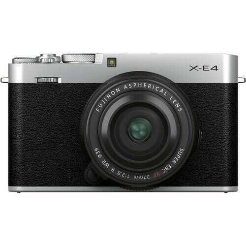 FUJIFILM X-E4 Kit with XF 27mm f/2.8 R WR Lens (Silver) Mirrorless Digital Camera
