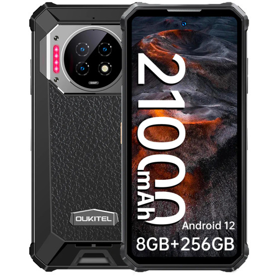 Oukitel WP19 6.78"90Hz 8/256GB Octa Core 64MP IP68 21000mAh Rugged Phone