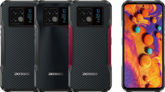 DOOGEE V20 5G 6.43"AMOLED 8/256GB 20MP NightVision 6000mAh Rugged Phone