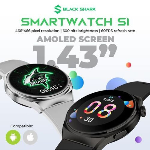 Xiaomi Black Shark S1 Smart Watch 1.43" AMOLED IP68 10-Day Battery