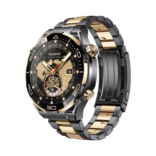 HUAWEI Watch Ultimate Design 18K Gold Bezel and Gold Crown 100m Diving