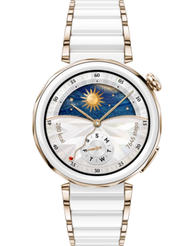 HUAWEI WATCH GT 5 Pro 42mm White Ceramic AMOLED 1.32" 50m 5ATM