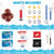 Kids Arcade Basketball Game Set with 4 Basketballs and Ball Pump B593-SP37889