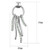 TK2633 - High polished (no plating) Stainless Steel Earrings with Top Grade Crystal  in Peridot A874-TK2633