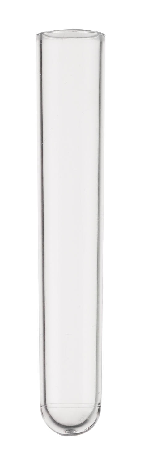 13x75mm Test Tube, Polystyrene, Round Bottom