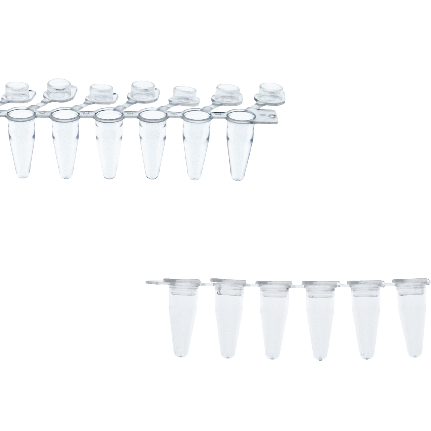 0.1mL PCR 8-Tube Strip with Attached Caps