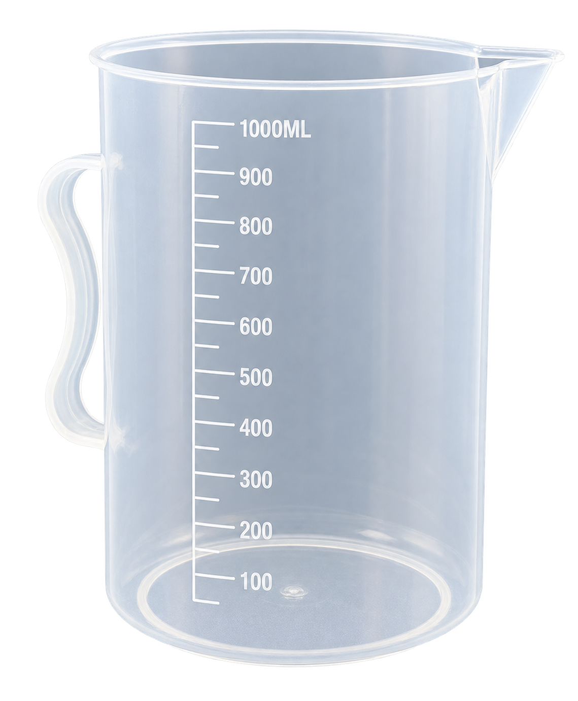 1000ml Graduated Plastic Beaker with Handle