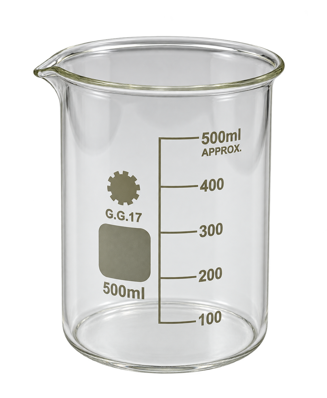 500ml Low Form Glass Beaker