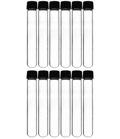 12x100mm Glass Culture Test Tube with Screw-Cap