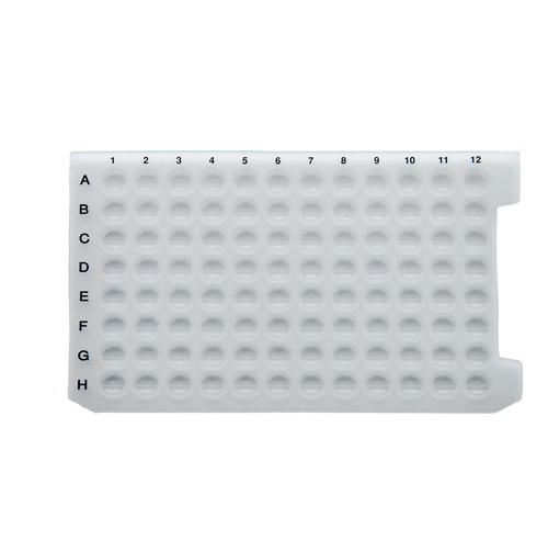 Silicon Sealing Mat for 96 Well Plate, Round Wells with Black Markings