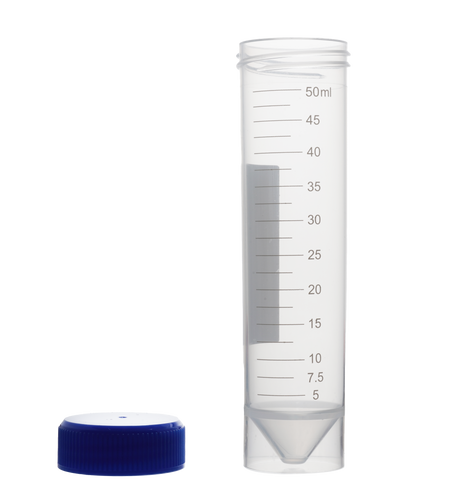 50ml Centrifuge Tube with Blue Screw Cap, Self Standing, Sterile