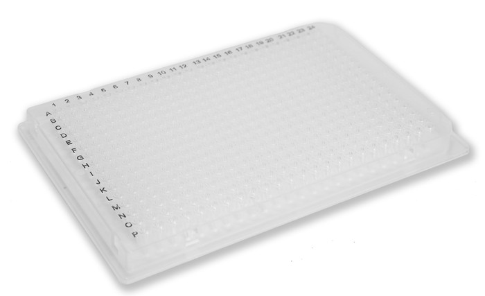 384 Well PCR Plate, 40µL with A24/P24 Notches, 100/cs