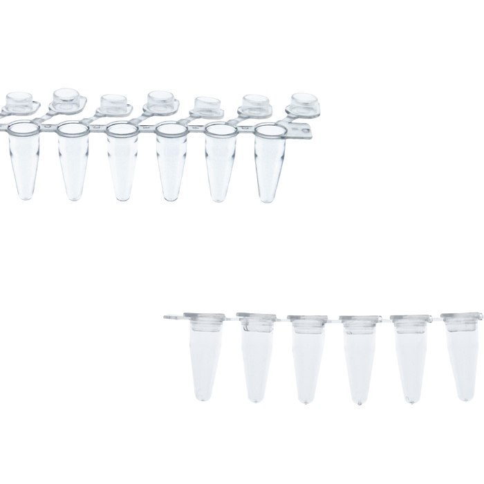 0.1mL PCR 8-Tube Strip with Attached Caps