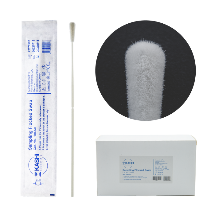 Medical Flocked Buccal/Nasal Swab, Individually Wrapped, Sterile