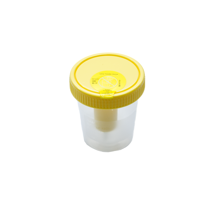 Urine Cup w/ transfer device 120mL - Sterile - Individually Wrapped