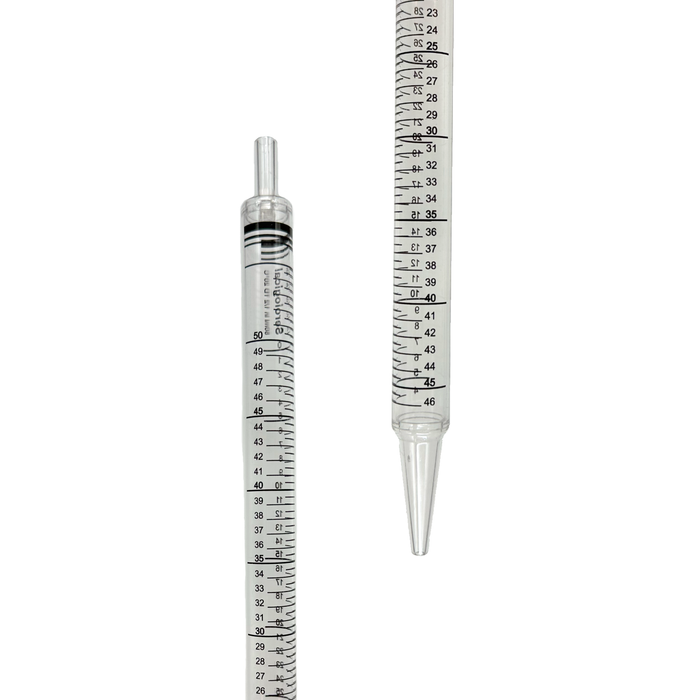 50mL Sterile Serological Pipette Individually Wrapped, Laboratory Grade Polystyrene