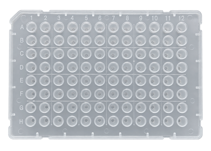 96 Well PCR Plate 0.1mL Semi-Skirt with Raised Rim