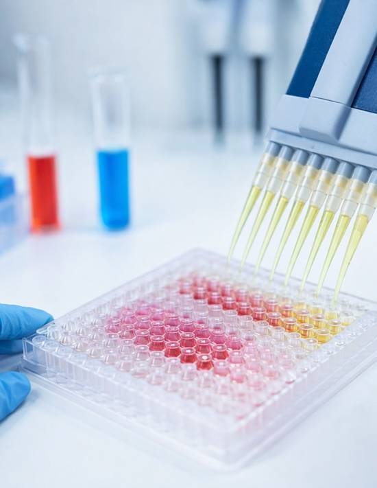 Scientist recording data