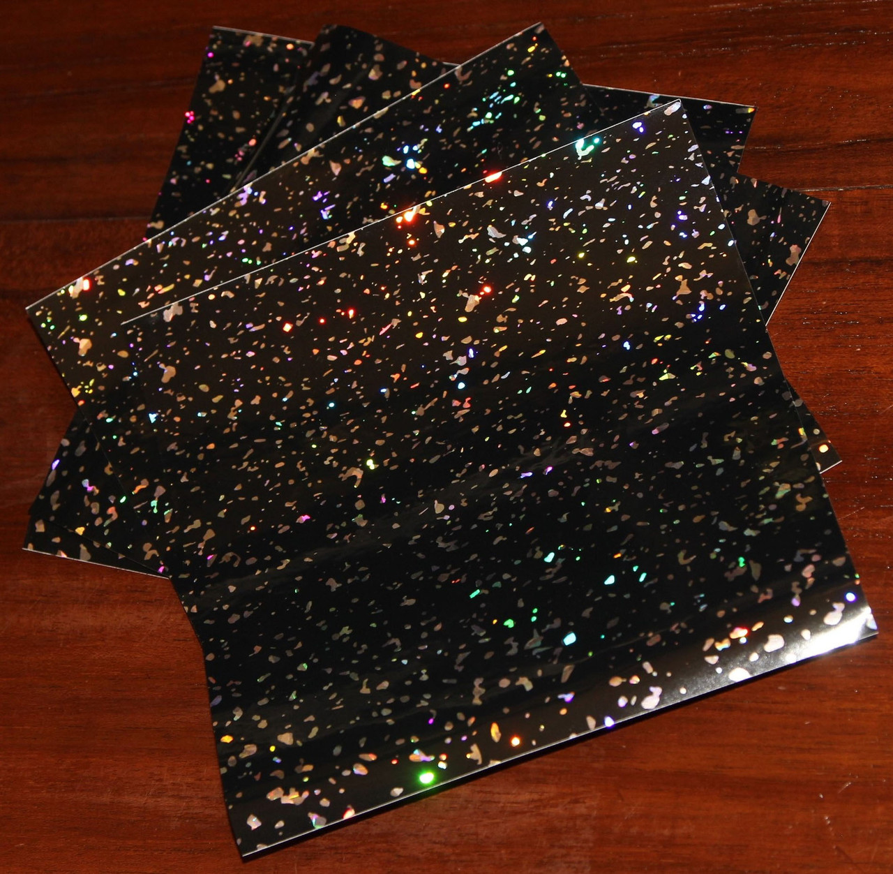 Black glitter tile stickers 6x6 inch glitter Tile transfers 15cm x 15cm