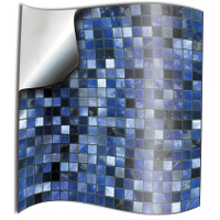 24 Blue bathroom tile stickers Blue 6x6 inch tile decals uk