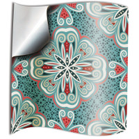 48 Turkish Mint Kitchen Tile Transfers 6x6 Bathroom Tile Decals 6 inch tile covers 15x15cm kitchen tile transfers Turquoise