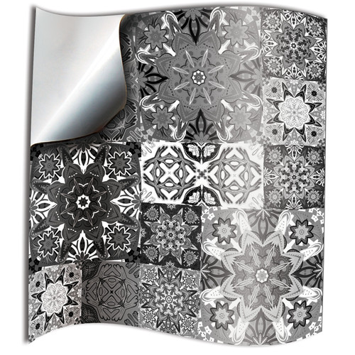 grey wall tile stickers uk Low price Moroccan Greys Kitchen tile decals for 6 inch wall tiles Flat printed stickers sticks on tile