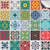 Spanish Moroccan Portuguese Victorian Retro 6x6 inches tile style decals Traditional Mosaic Style tile Stickers Transfers  6x6 inches tiles sticker uk