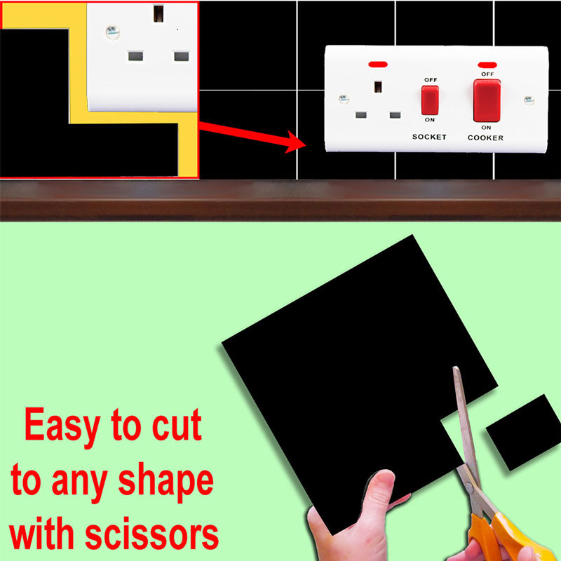 black tile stickers black tile stickers