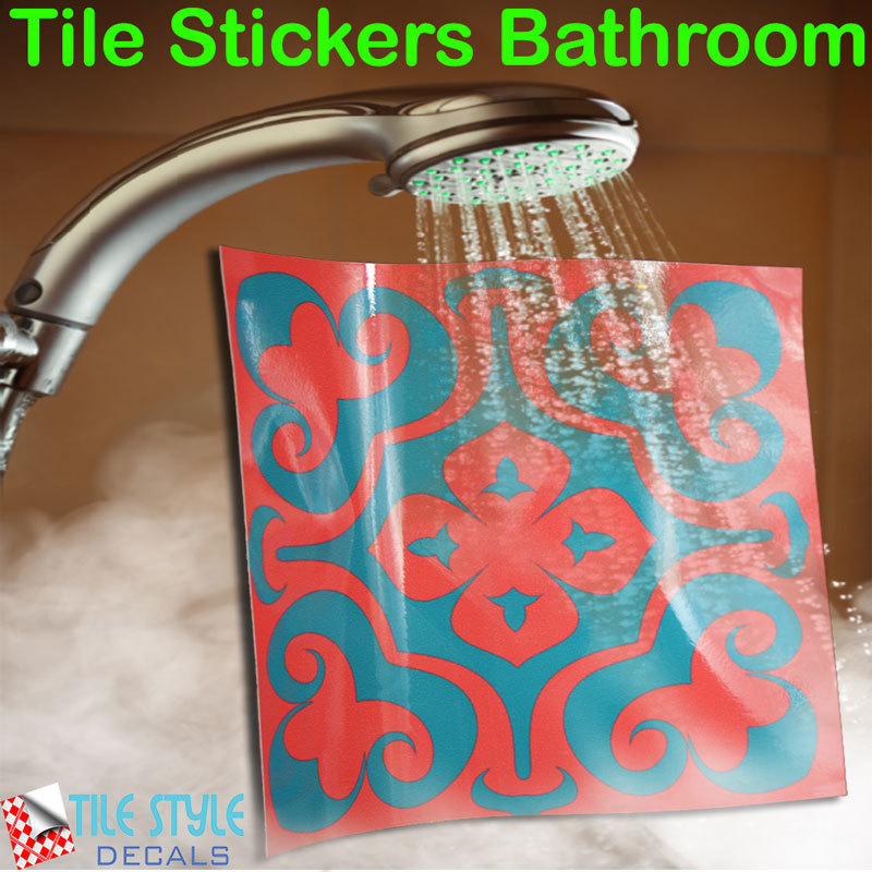 Tile stickers bathroom